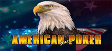 This time the popular card game comes straight from the land of freedom and opportunities – opportunities to win big!
In terms of design, this game is American to the core. The magnificent bald eagle appears above the paytable with stars hovering around it. In the background, you can see the American presidents’ faces carved into the Mount Rushmore as well as the American flag blowing in the wind. And to add to this unique atmosphere, the cards have the picture of Statue of Liberty on the back. Attractive and realistic graphics make sure your experience with American Poker Gold is unforgettable.